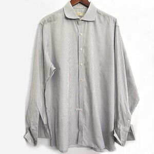 Michael Kors Men’s striped button down dress shirt. Regular fit